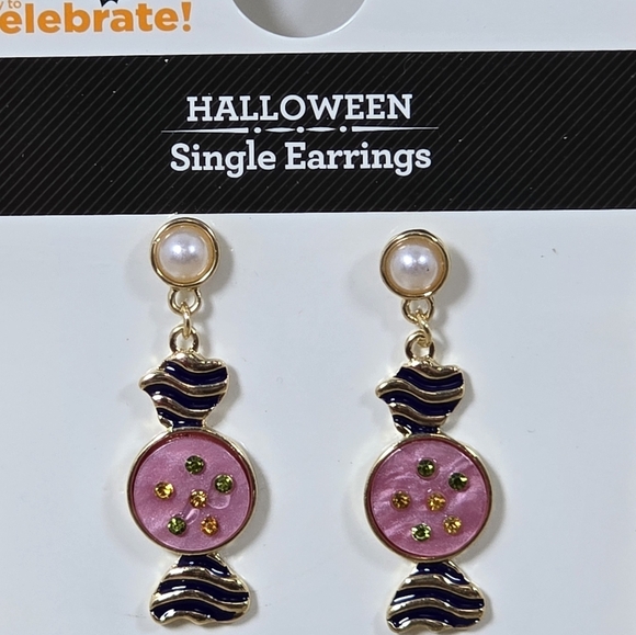 Halloween Candy Earrings Hypo Allergenic Nwt - Picture 2 of 2